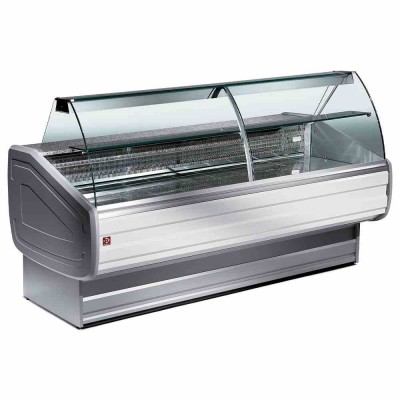 DIAMOND - Vitrine réfrigérée froid ventilé avec réserve largeur 2500 mm