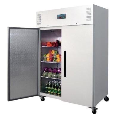 POLAR - Armoire frigorifique blanche 1200 L, 2 portes GN 2/1 - Série G