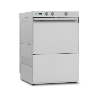 SERIAPRO - Lave-verres mécanique 350 x 350 mm avec adoucisseur et pompe de vidange