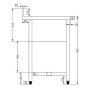 CUISTANCE - Plonge inox 1 bac P. 600 mm L. 800 mm