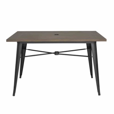 BOLERO - Table d'extérieur bois noir