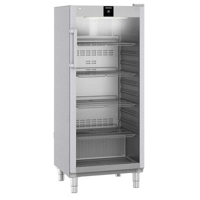 LIEBHERR - Armoire froide positive vitrée inox GN 2/1 600 L