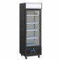 POLAR - Armoire réfrigérée positive avec caisson lumineux série G noire 218 L