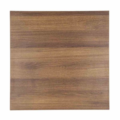 BOLERO - Plateau de table carré effet chêne rustique 60 cm