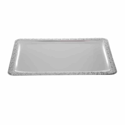 APS - Plateau de service rectangulaire inox 420 x 310 mm