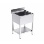 DISTFORM - Plonge 1 cuve avec étagère L. 700 mm P. 600 mm
