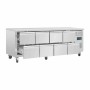 POLAR - Table réfrigérée positive, 8 tiroirs GN 1/1, froid ventilé