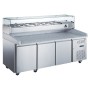 SERIAPRO - Saladette réfrigérée 3 portes capacité 9 bacs GN 1/3