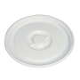 GILAC - Couvercle pour conteneur alimentaire 50 L avec poignées noires et baquet 35 L - blanc