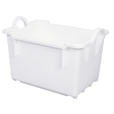GILAC - Bac comporte empilable emboîtable 100 L - blanc