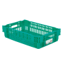 GILAC - Caisse ajourée empilable emboitable 600 x 400 x 146 mm HACCP - 27 L - vert