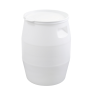 GILAC - Fût 50 L + couvercle languette - blanc