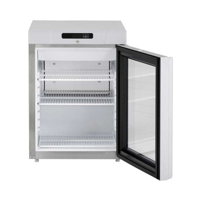 G+ GRAM PROFESSIONAL - Table top positif porte vitrée inox 128 L