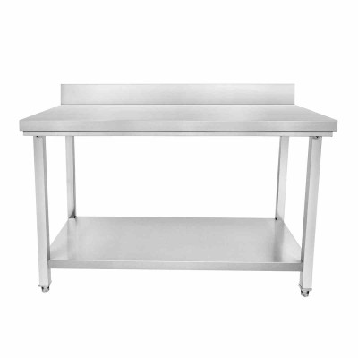 CUISTANCE - Table inox adossée P. 700 mm L. 700 mm