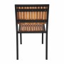 BOLERO - Chaises en acier et acacia (lot de 4)