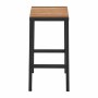 BOLERO - Tabourets de bar en acier et acacia (lot de 2)