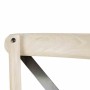 BOLERO - Chaises en chêne avec dossier croisé sable