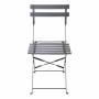 BOLERO - Lot de 2 chaises de terrasse en acier coloré noires