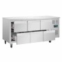 POLAR - Table réfrigérée positive, 6 tiroirs GN 1/1, froid ventilé