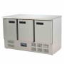POLAR - Table réfrigérée positive 3 portes 368 L dessus inox