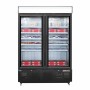 POLAR - Armoire réfrigérée négative avec caisson lumineux série G noire 920 L