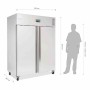 POLAR - Armoire de congélation inox 1300 L, 2 portes GN 2/1 - Série U