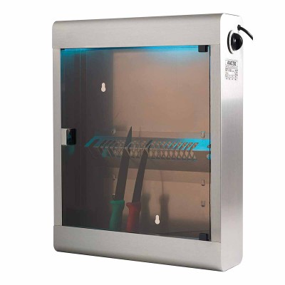 L2G - Armoire inox à stériliser à lampe UV 20 couteaux
