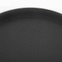 OLYMPIA - Plateau rond antidérapant en polypropylène noir Ø356 mm