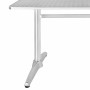 BOLERO - Table rectangulaire à deux pieds 600 mm