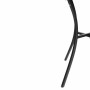 Table de bistro carrée noire en acier ajouré Ø100 mm- BOLERO - GG706