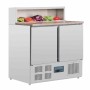 Table de préparation réfrigérée pizzas 288 L - dessus marbre - Polar