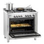BARTSCHER - Cuisinière à gaz 5 feux vifs sur four électrique