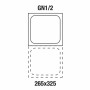 DIAMOND - Bac Gastro Inox GN 1/2 H. 100 mm