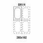 DIAMOND - Bac Gastro Inox GN 1/4 H. 200 mm