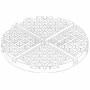 DIAMOND - Gaufrier électrique à 4 éventails gaufrés