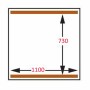 DIAMOND - Machine sous-vide double chambre 1100x730x230 mm 250 m3/h