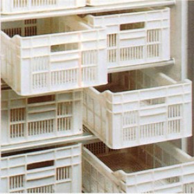 DIAMOND - Kit composé de 12 casiers polyéthylène 500 x 300 x h 175 mm
