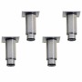 DIAMOND - Kit 4 pieds réglables en inox pour armoires