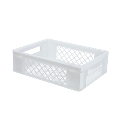 GILAC - Caisse ajourée 400 x 300 x 120 mm 13 L - blanc