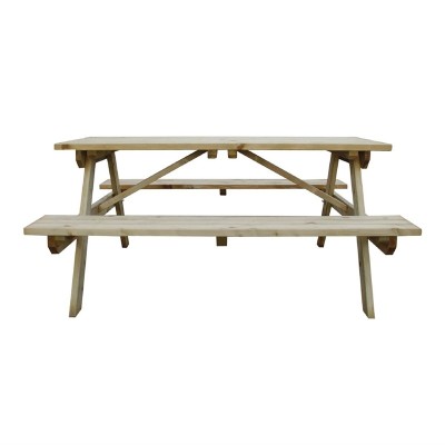 ROWLINSON - Table de pique-nique en bois 1,5 m