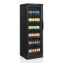 TEFCOLD - Armoire à boissons noire 1 porte charnières côté gauche 347 L