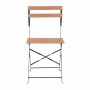 BOLERO - Lot de 2 chaises bistro pliables en lattes, effet bois