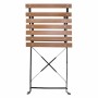 BOLERO - Lot de 2 chaises bistro pliables en lattes, effet bois