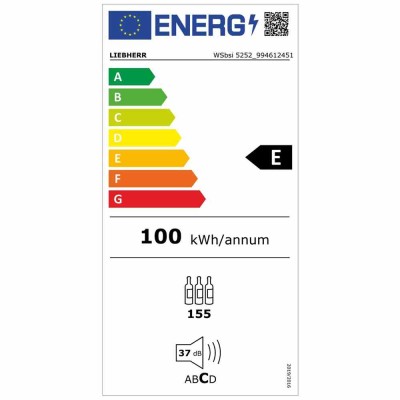 LIEBHERR - Cave à vin multi-température 1 porte pleine 155 bouteilles