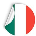 Flag italien stylisé à demi-rouleau, tricolore vert-blanc-rouge. Comment choisir une machine à glaçons intégré.